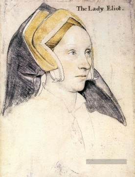 Lady Elyot Renaissance Hans Holbein le Jeune Peinture à l'huile